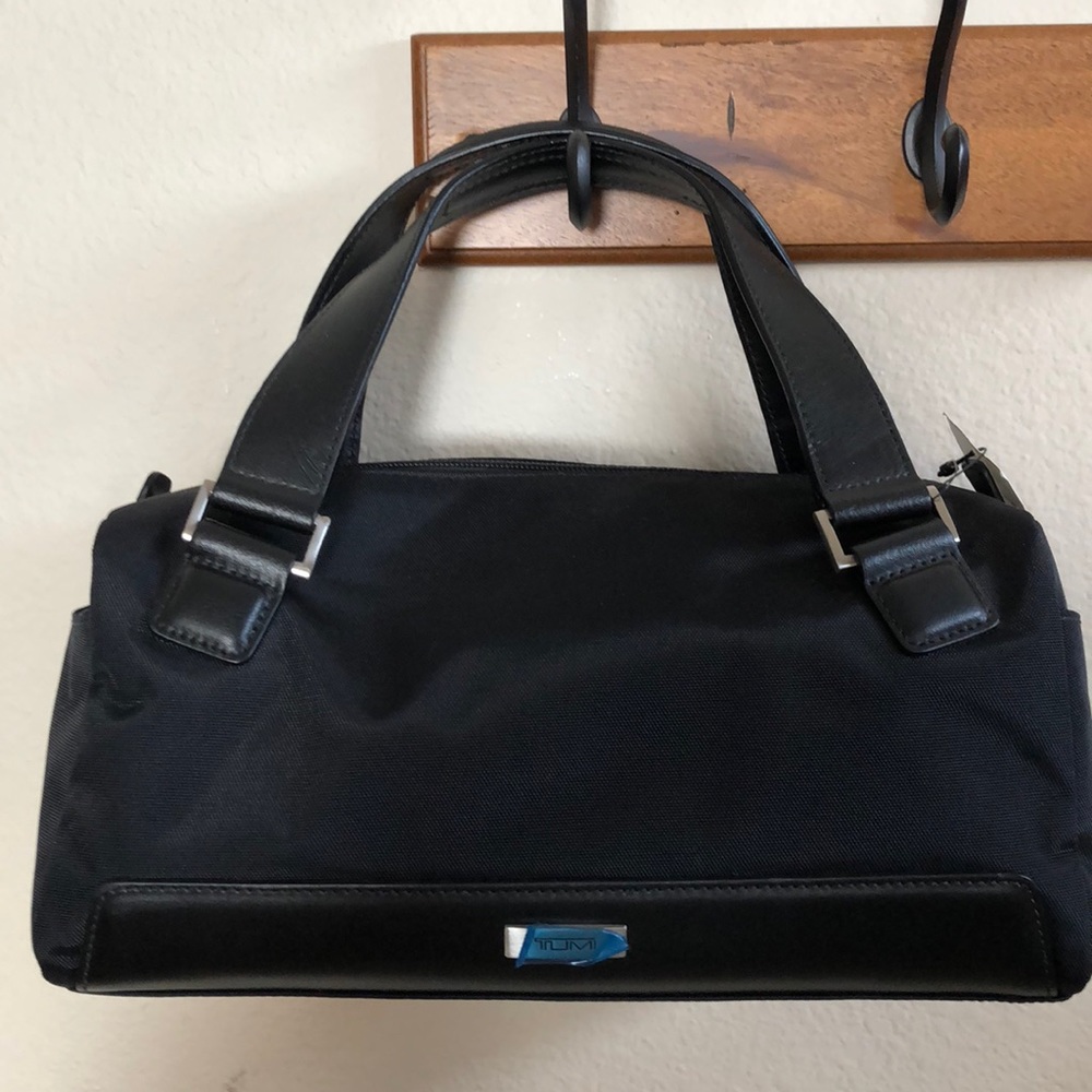Black TUMI satchel bag